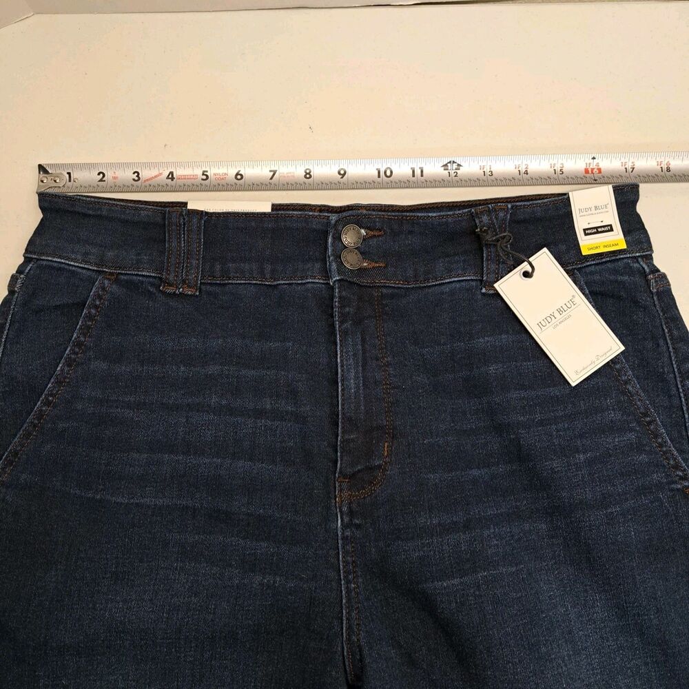 Judy Blue Jeans Wide Leg High Rise Short Inseam Women's 15/32 New - Picture 7 of 9